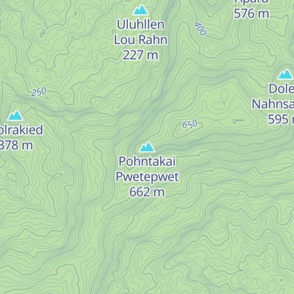 Map of Pohntakai Pwetepwet