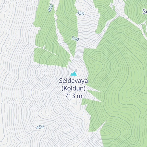 Map of Seldevaya (Koldun)