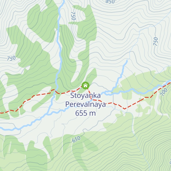 Map of Stoyanka Perevalnaya