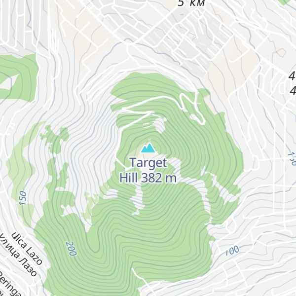 Map of Target Hill