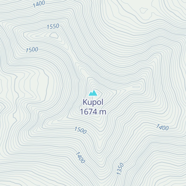 Map of Kupol