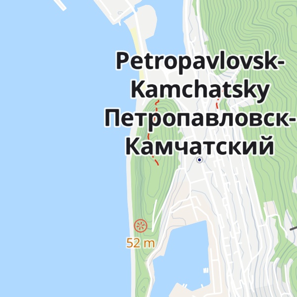 Map of Nikolskaya Sopka