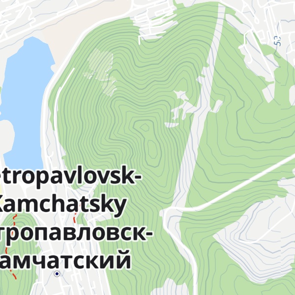 Map of Petrovskaya Sopka