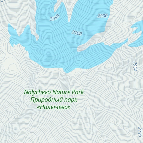 Map of Koryaksky
