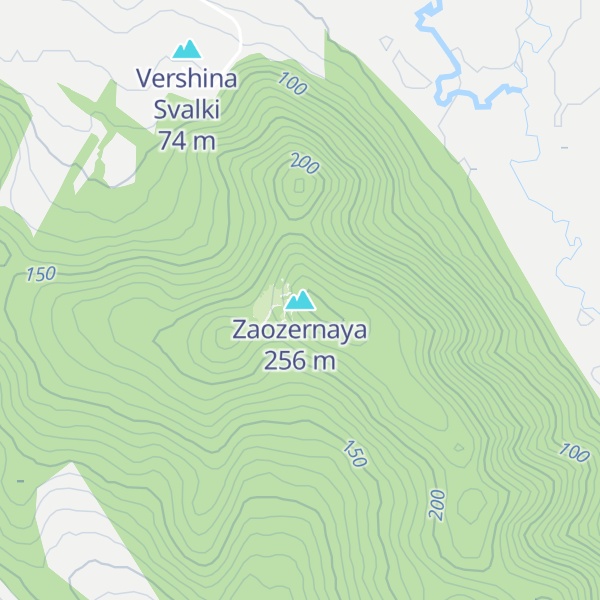 Map of Zaozernaya