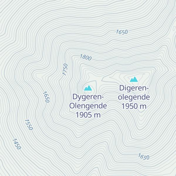 Map of Dygeren-Olengende
