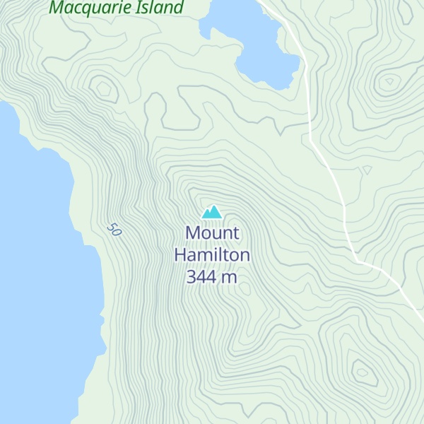 Map of Mount Hamilton