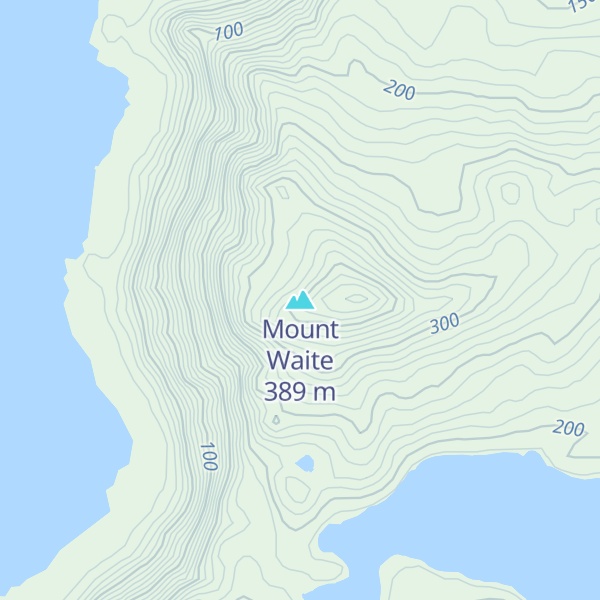 Map of Mount Waite