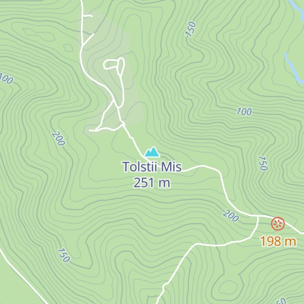 Map of Tolstii Mis