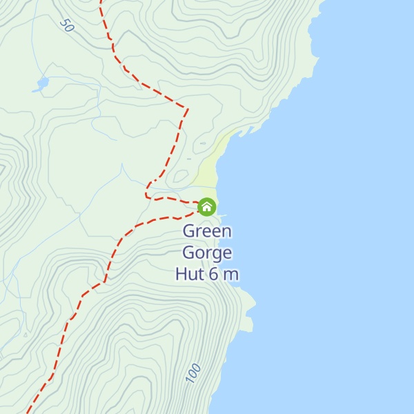 Map of Green Gorge Hut
