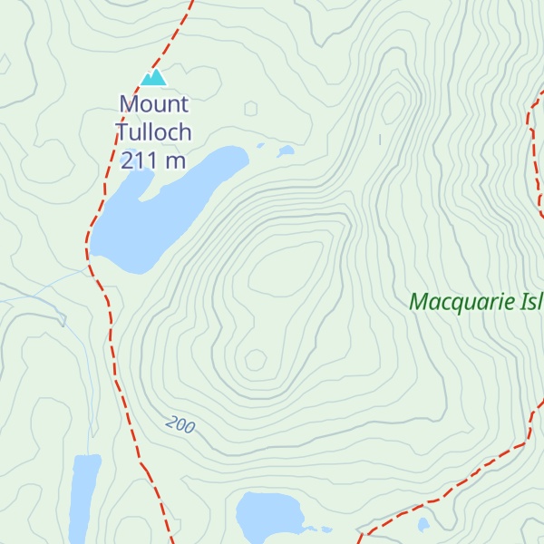 Map of Mt Tulloch