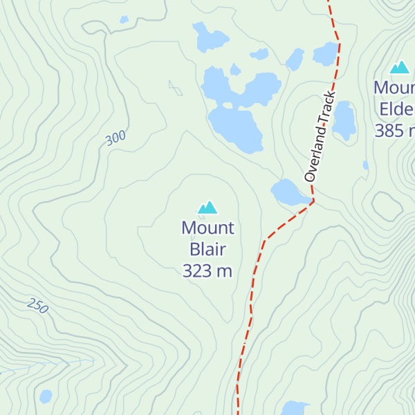 Map of Mount Blair