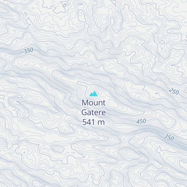 Map of Mount Gatere