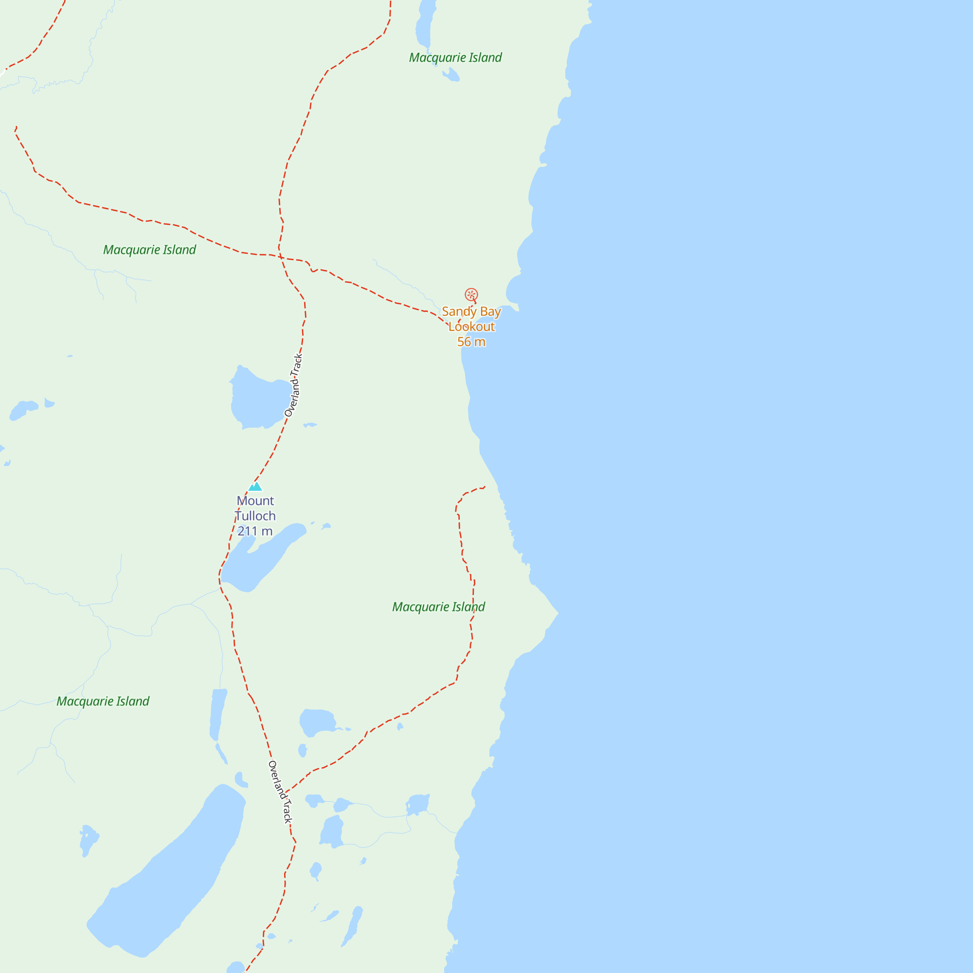 Brothers Point Hut map