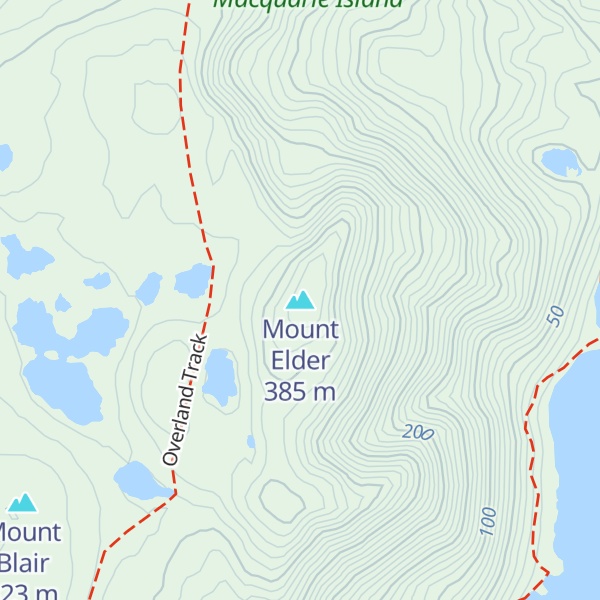 Map of Mount Elder