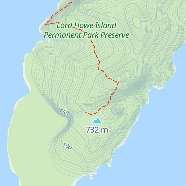 Map of Mount Gower