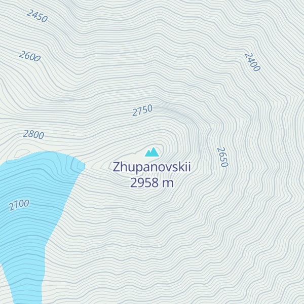 Map of Zhupanovskii