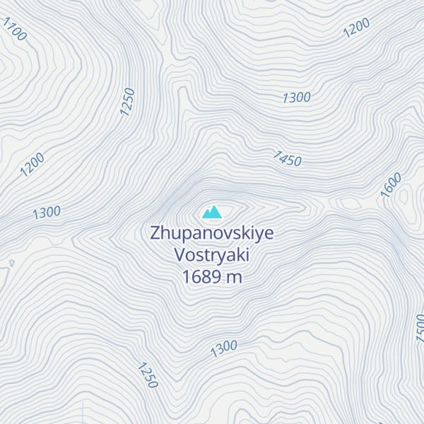 Map of Zhupanovskiye Vostryaki