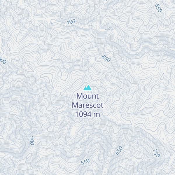 Map of Mount Marescot