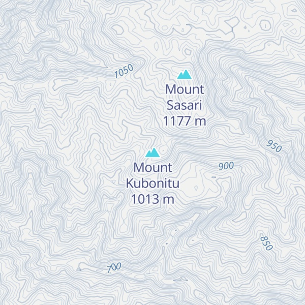 Map of Mount Kubonitu