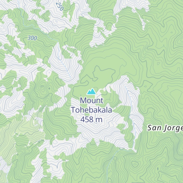 Map of Mount Tohebakala