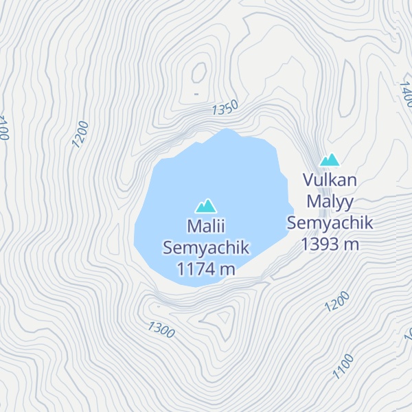 Map of Malii Semyachik