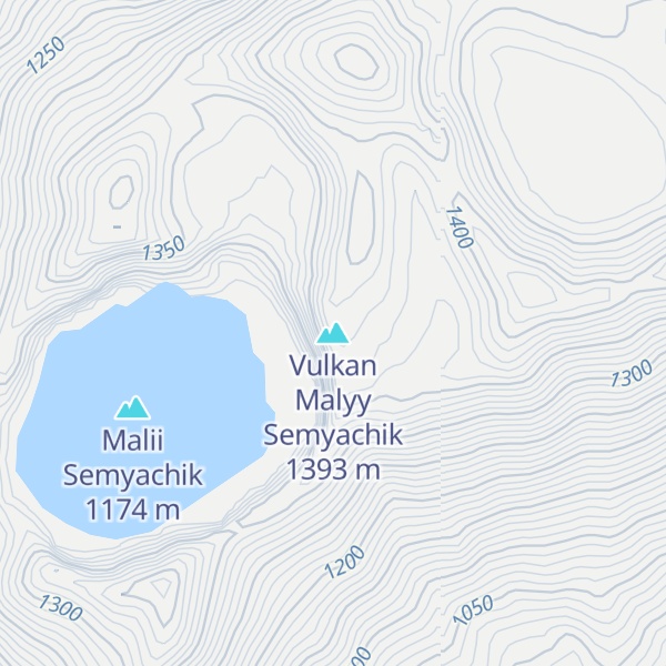 Map of Vulkan Malyy Semyachik