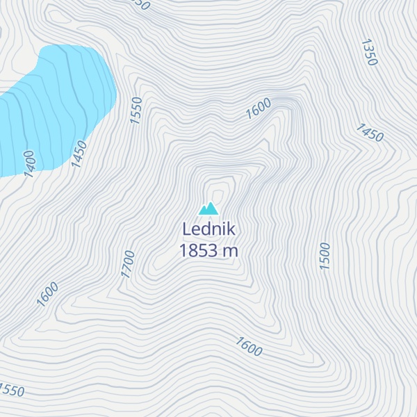 Map of Lednik