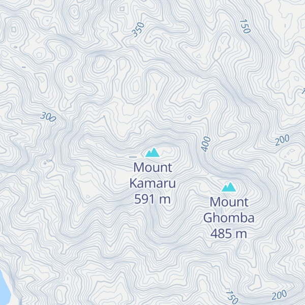 Map of Mount Kamaru