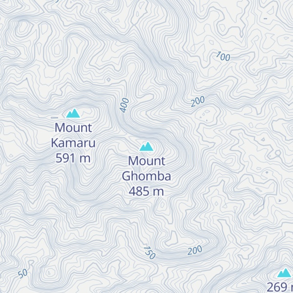 Map of Mount Ghomba