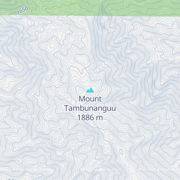 Map of Mount Tambunanguu