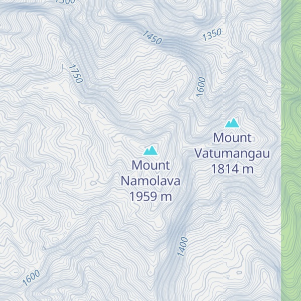 Map of Mount Namolava