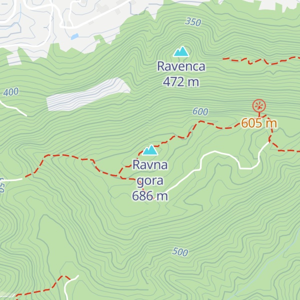 Map of Ravna gora