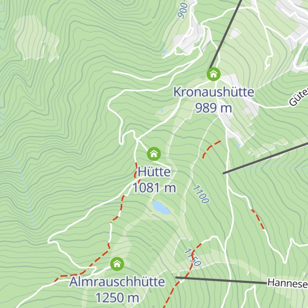 Map of Hütte