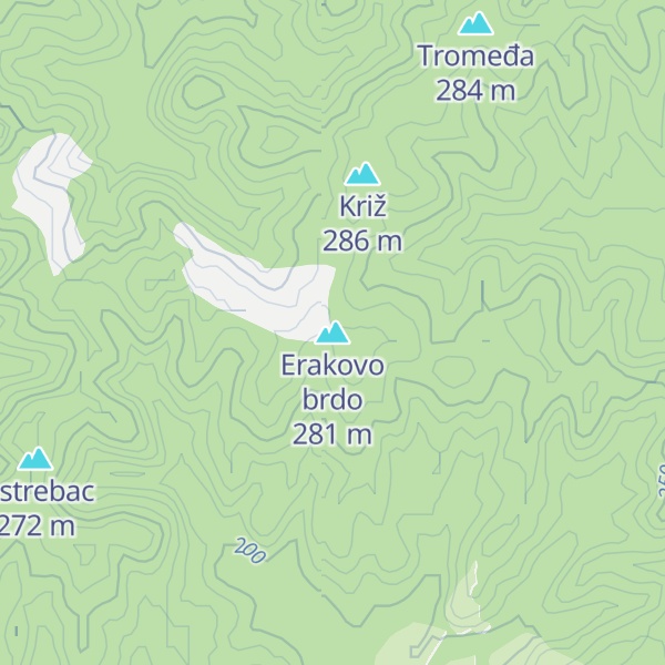 Map of Erakovo brdo