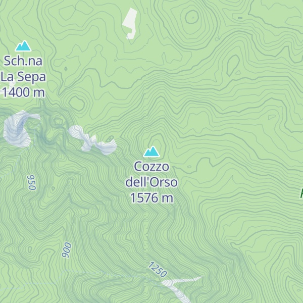 Map of Cozzo dell'Orso