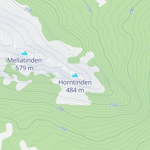 Map of Horntinden