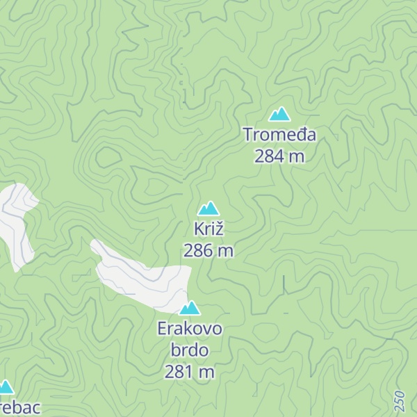 Map of Križ