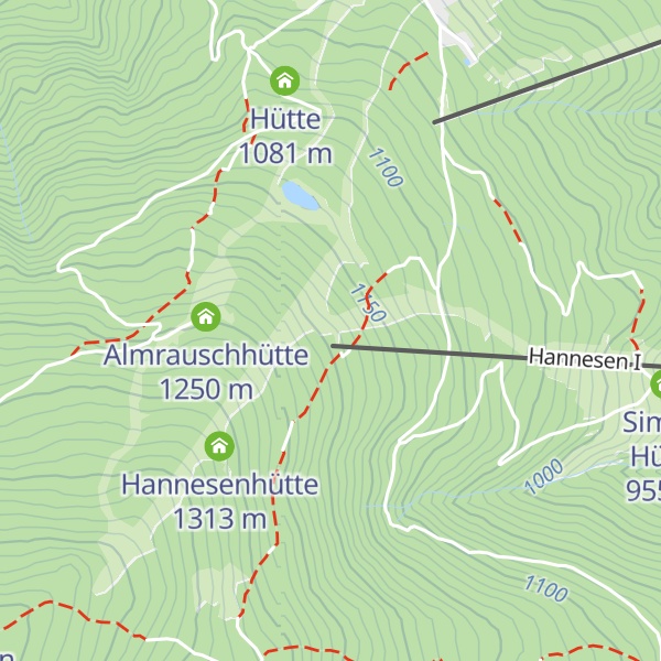 Map of Sumpis Hütte