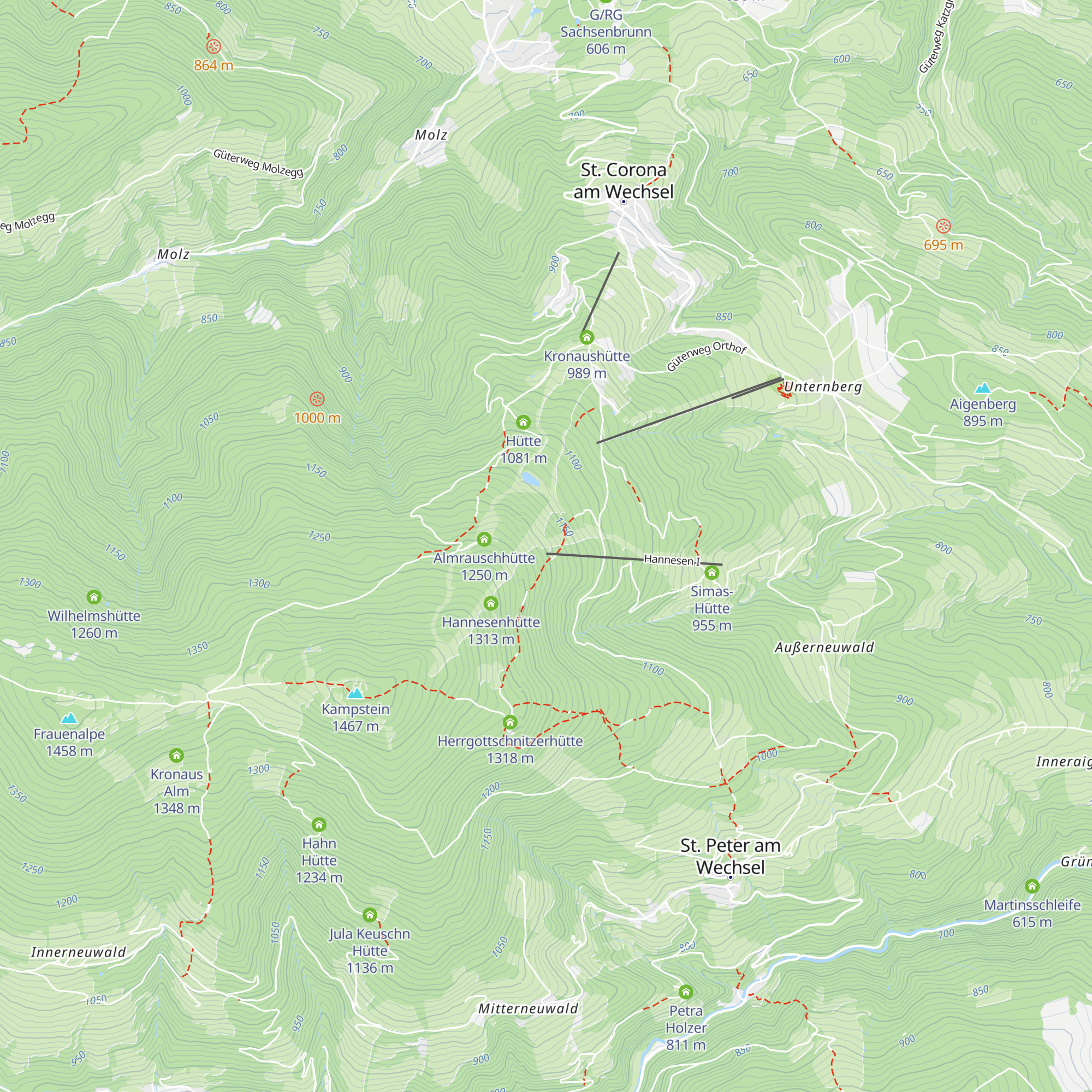 Sumpis Hütte map