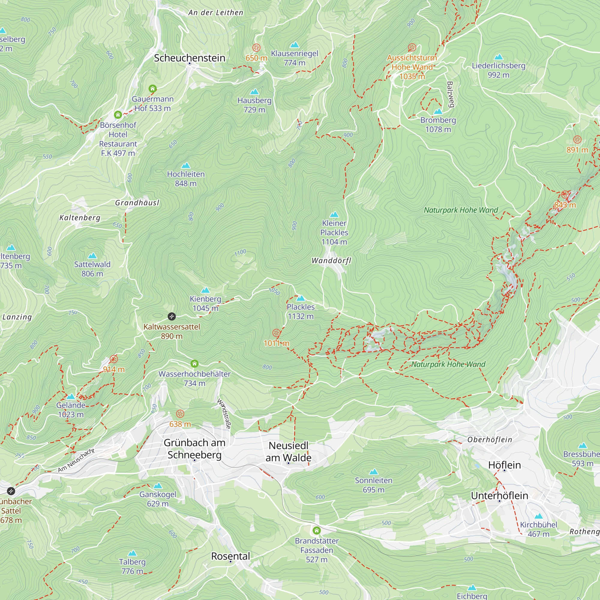 Payerbacherhütte map