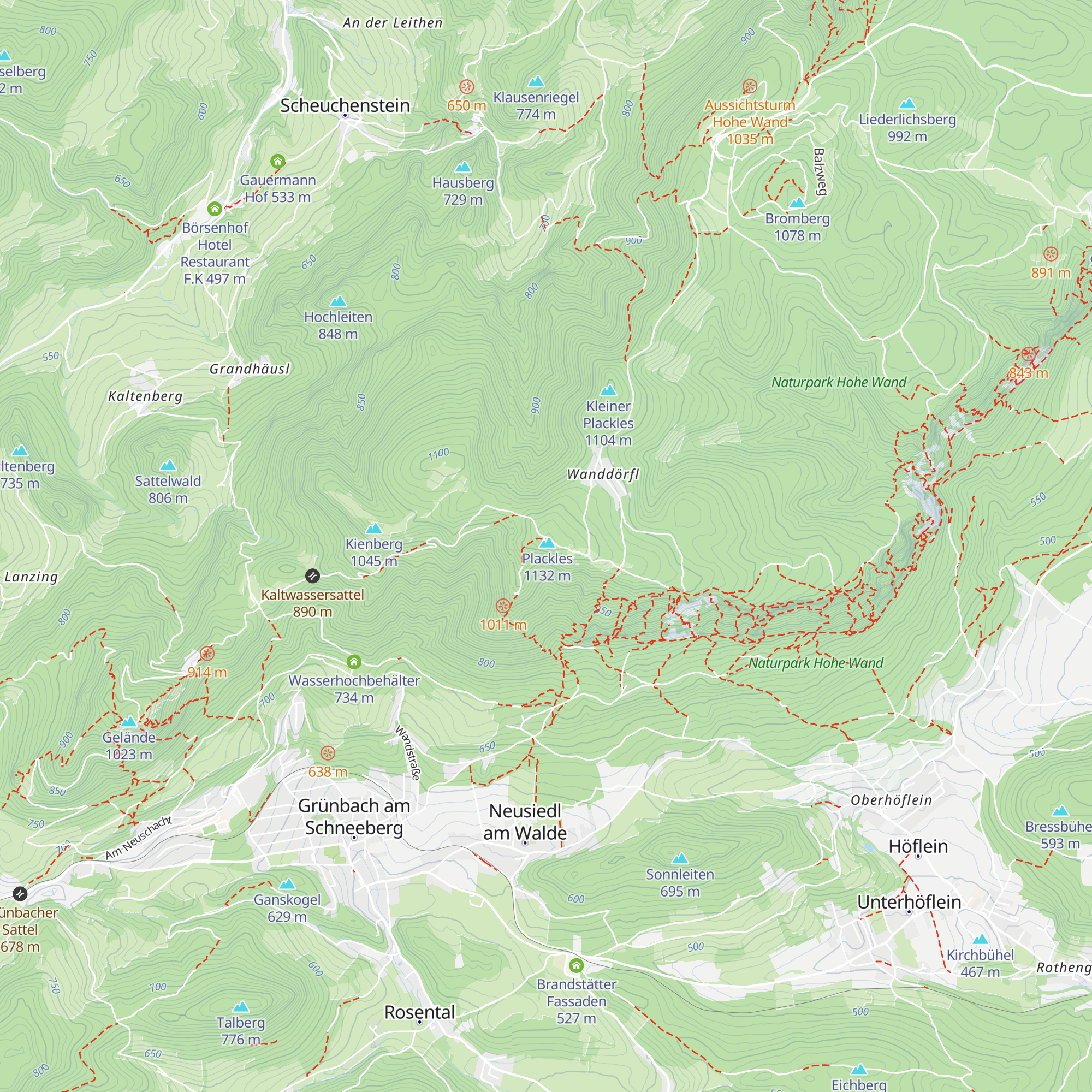 Payerbacherhütte map