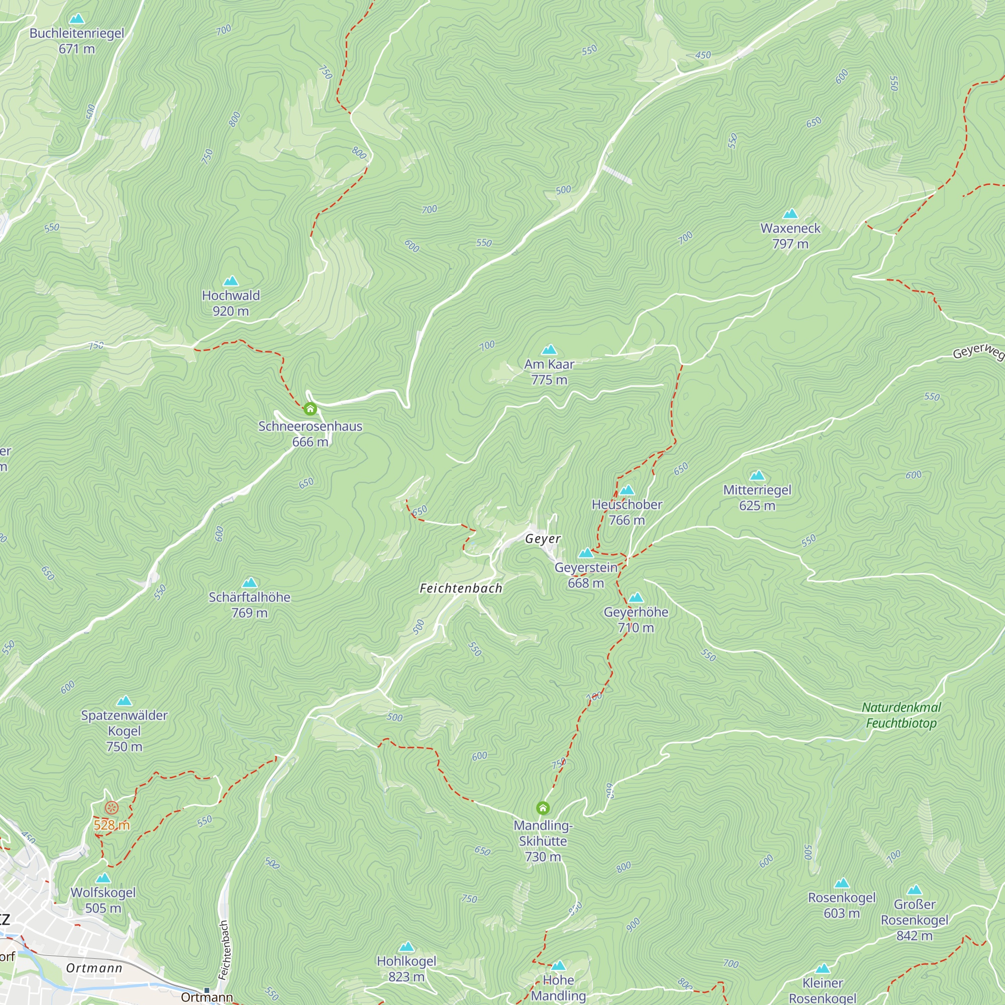 ehem. Sanatorium Wienerwald map