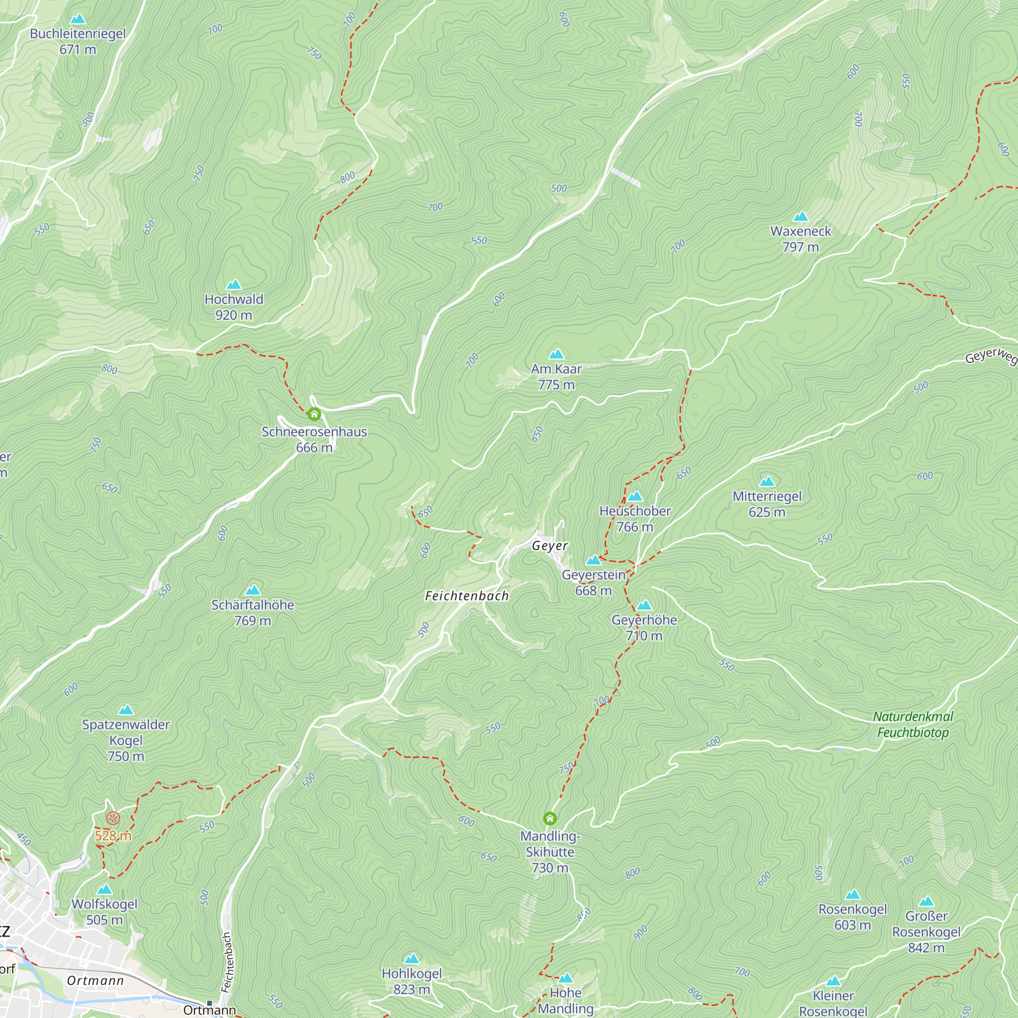 ehem. Sanatorium Wienerwald map