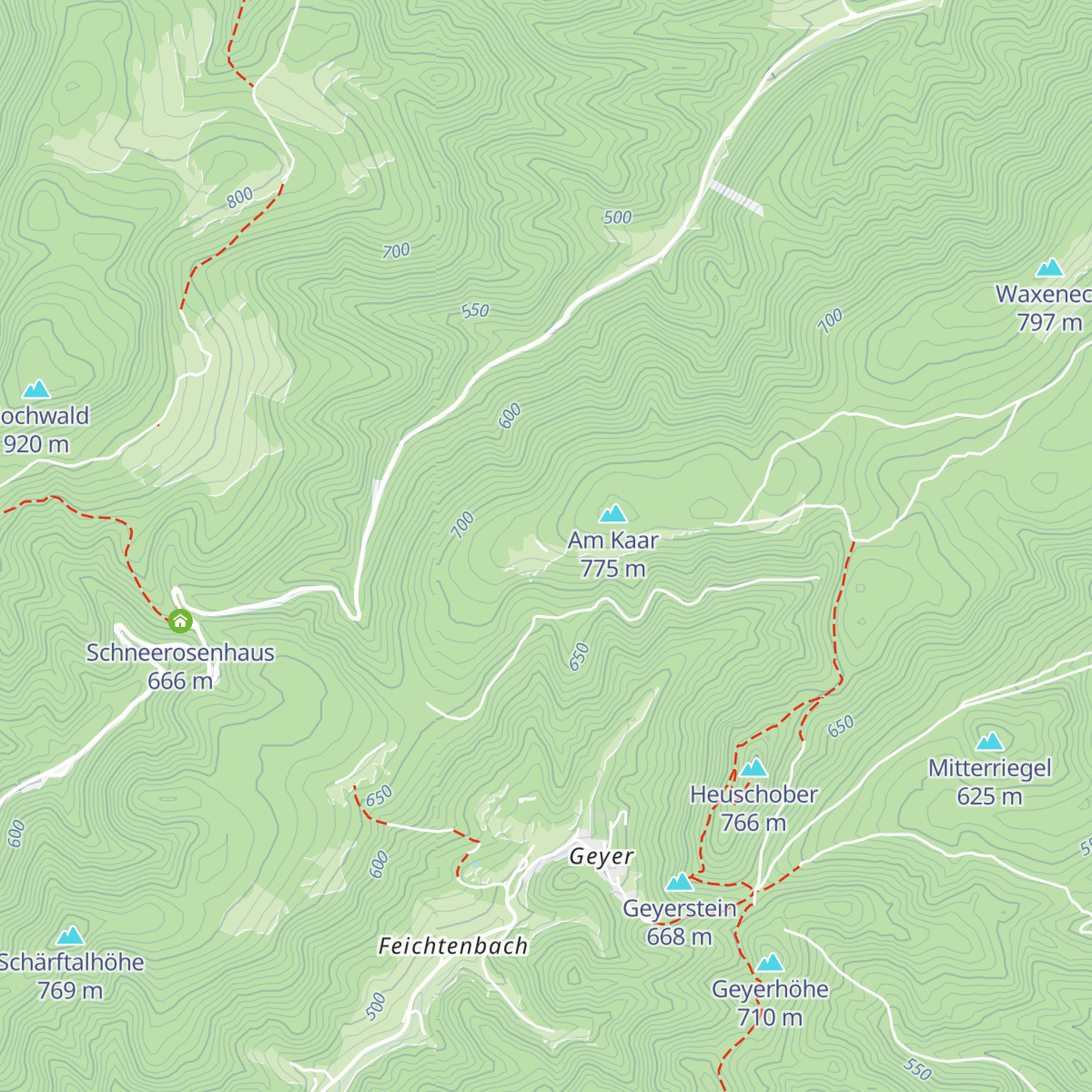 Waxeneckhaus map