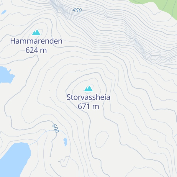 Map of Storvassheia