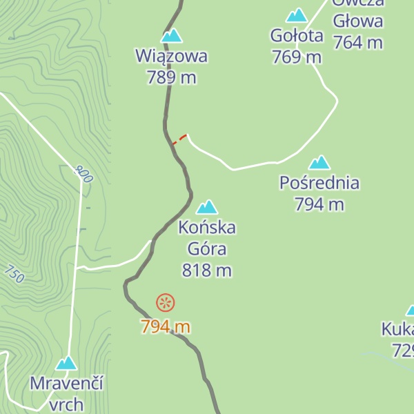 Map of Końska Góra