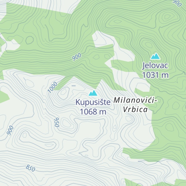 Map of Kupusište