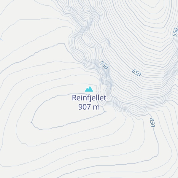 Map of Reinfjellet