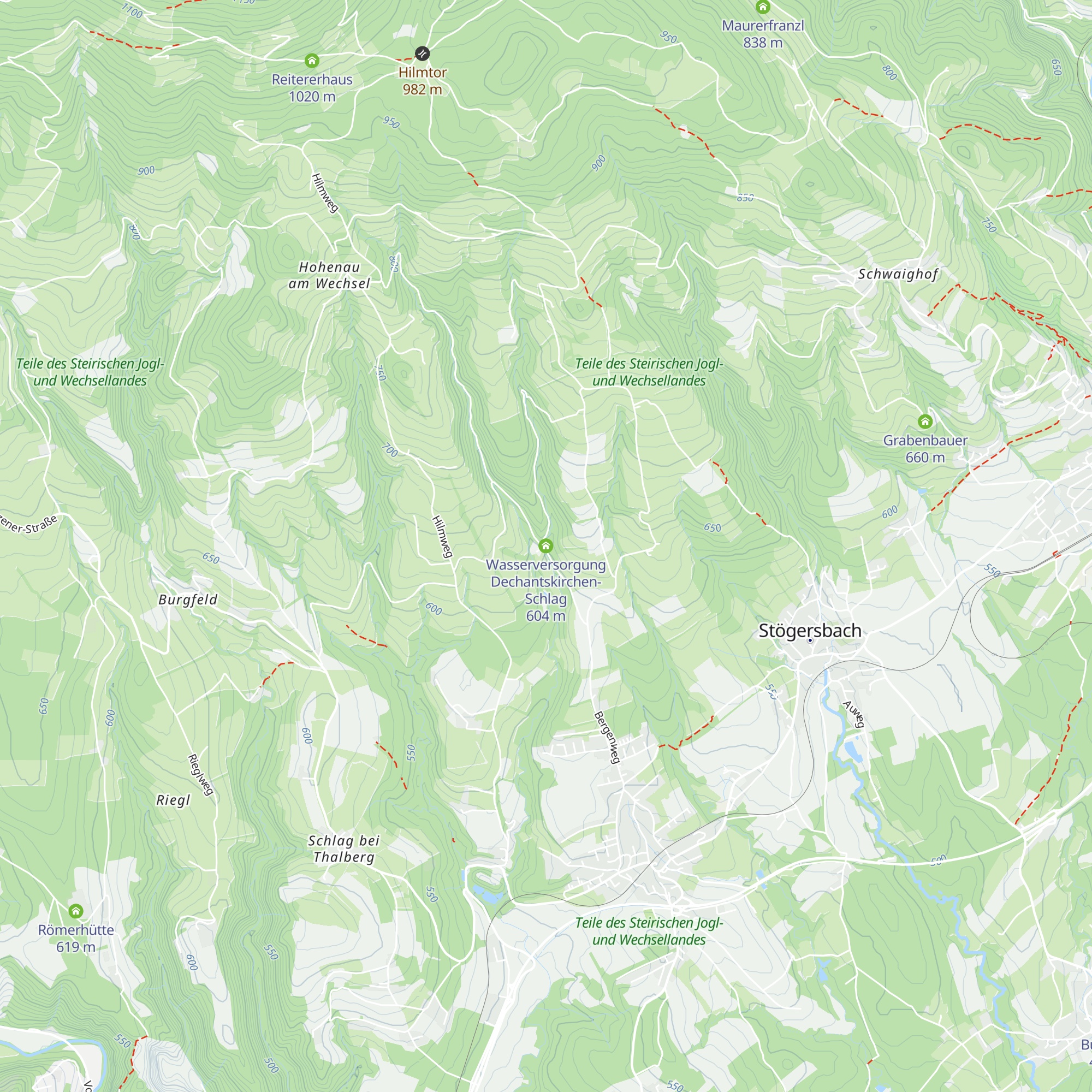 Wasserversorgung Dechantskirchen-Schlag map